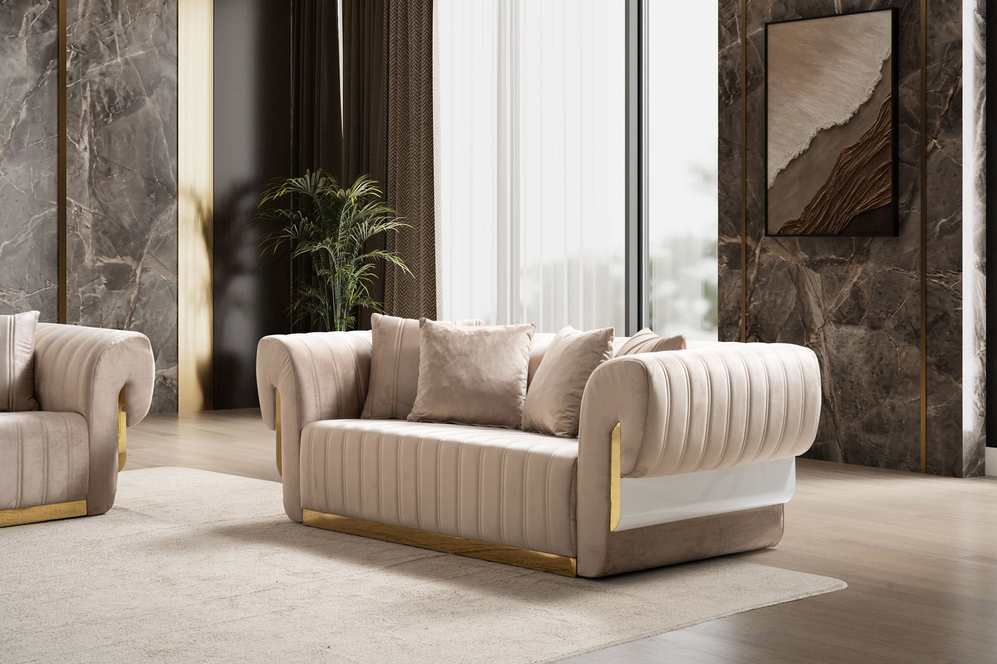 Luna Collection Luxury Living Room Set