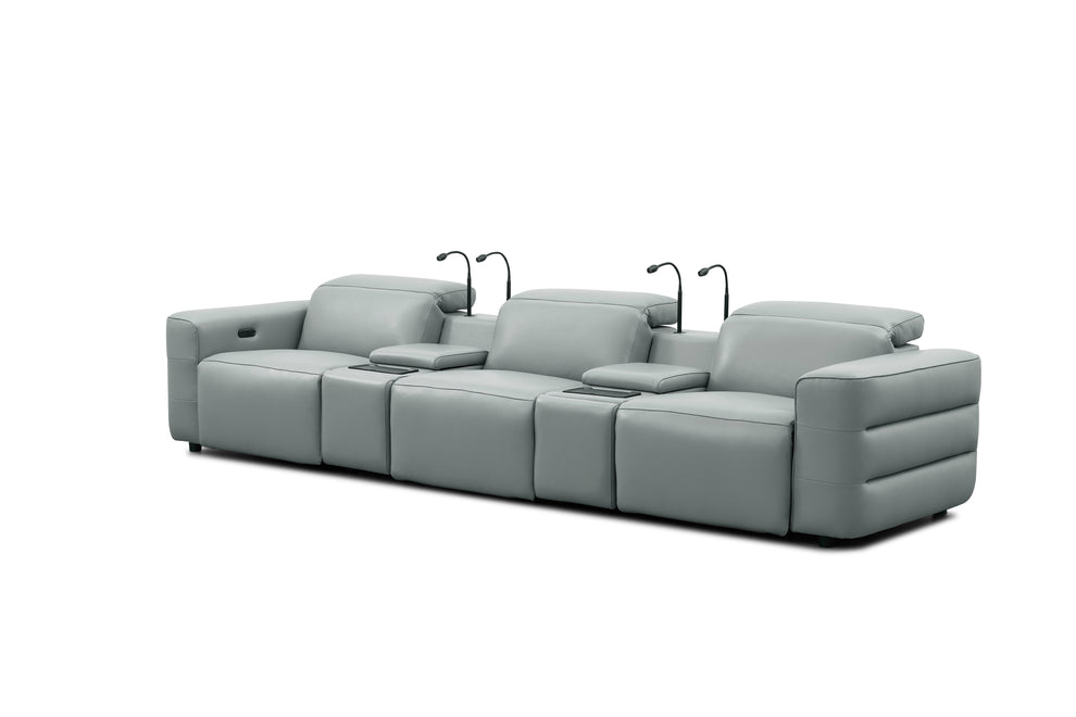 Diamante Grey 3pc POWER Reclining Sofa MI-2515