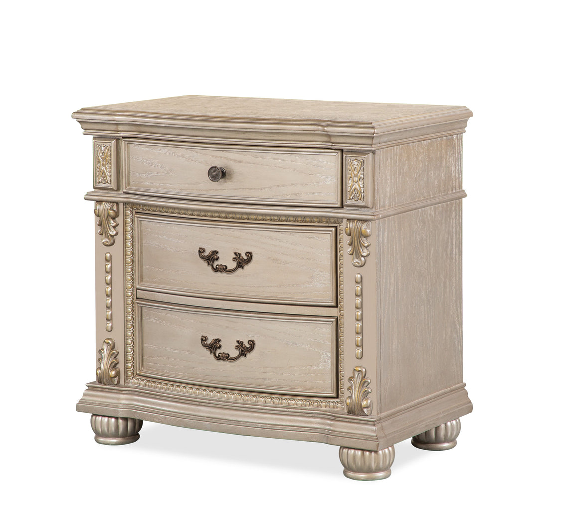 Evelyn Champagne Classic Luxury Bedroom Set