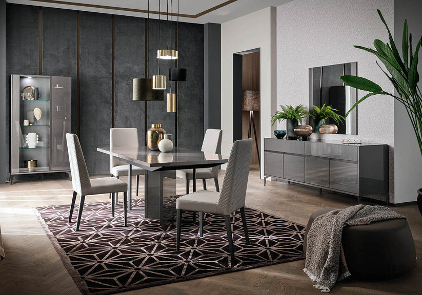 Graphite Italian Luxury 7pc Dining Set