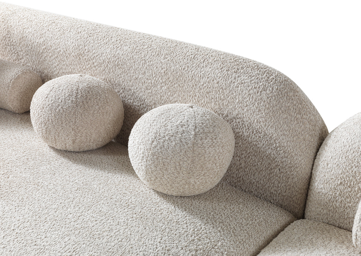 Liva Sand Boucle RAF 110" Sectional