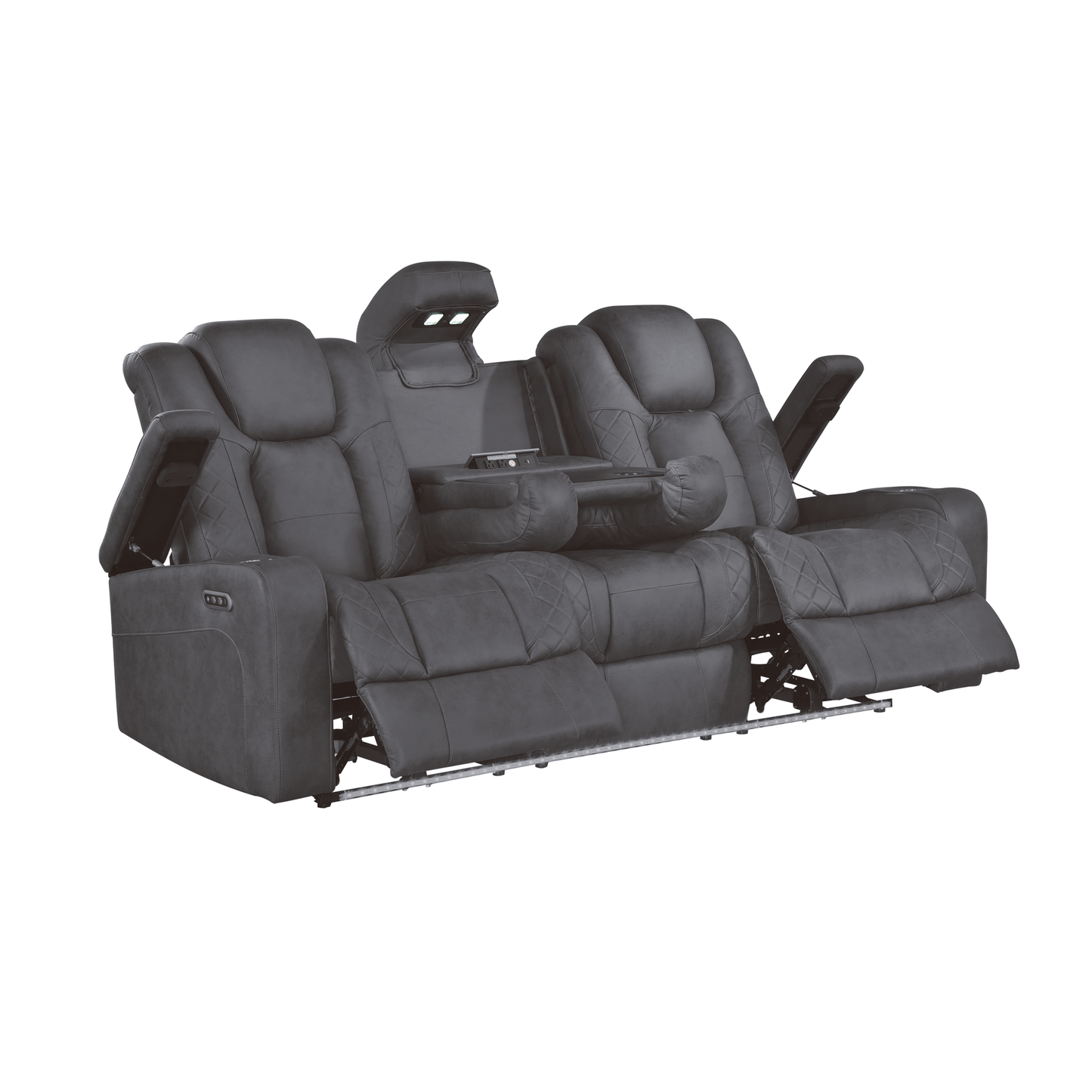 Ashley Grey POWER/LED 3pc Reclining Set S9304