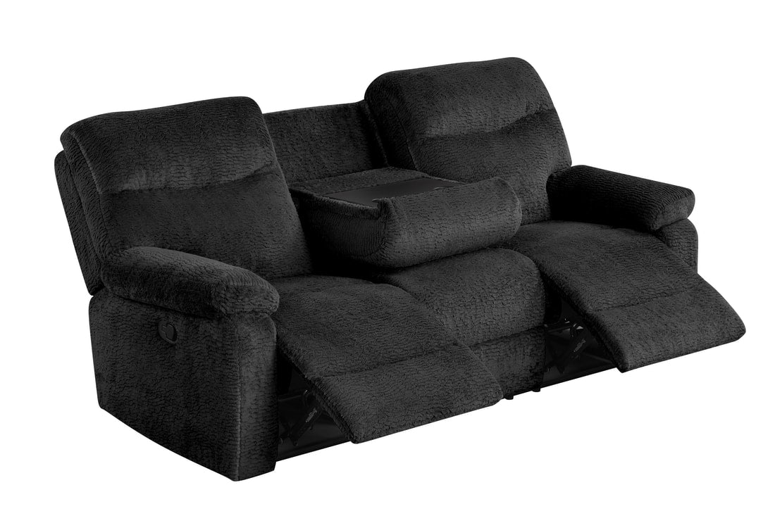 Bravo22 Black Fabric 3pc Reclining Set