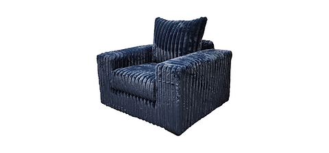 Texan Blue Corduroy OVERSIZED Living Room Set S320