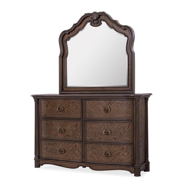 Nicole Walnut Finish Luxury Bedroom Set