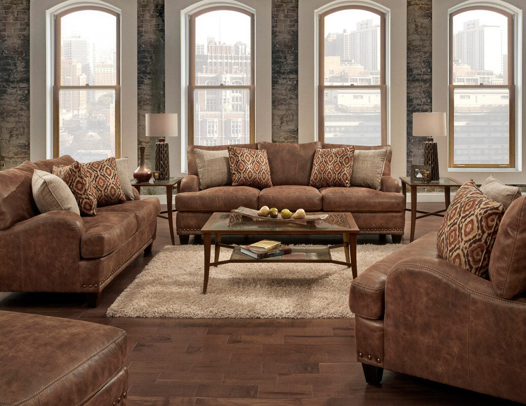 Franklin Walnut  OVERSIZED Sofa & Loveseat 848