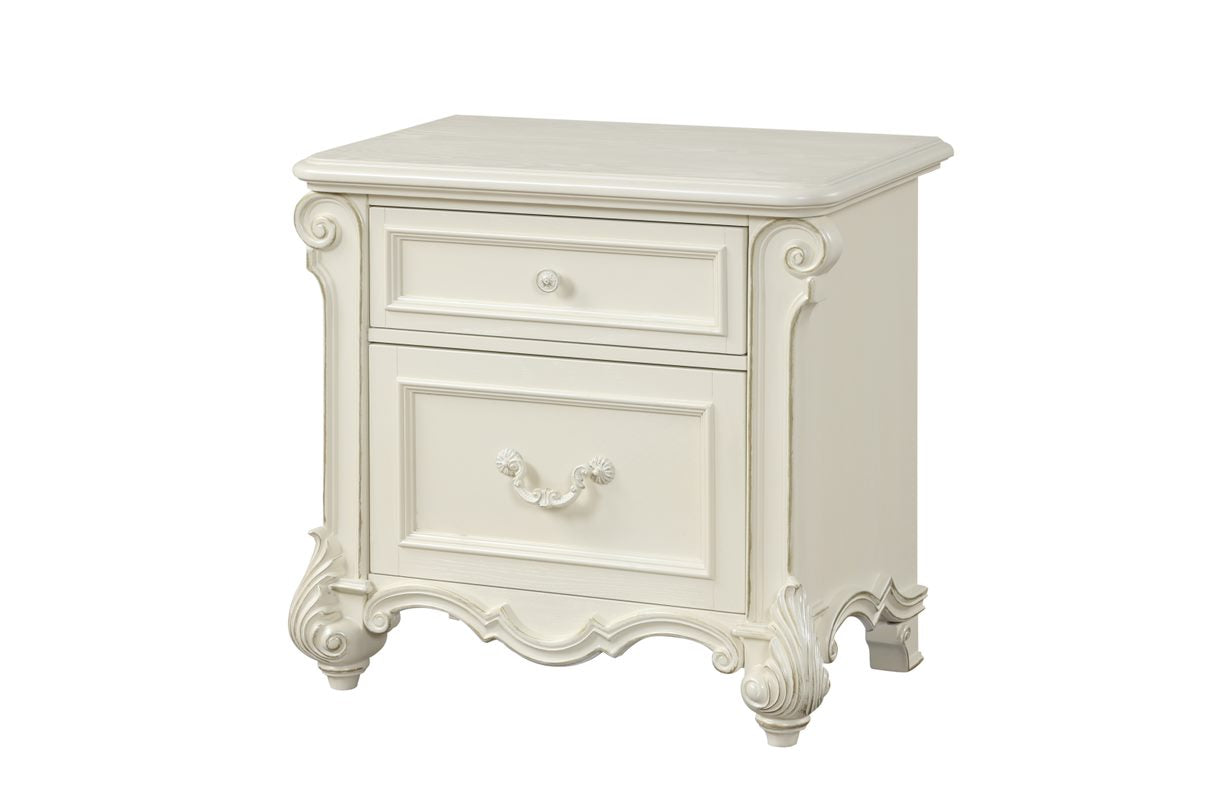 Melrose  White Classic Luxury Bedroom Set