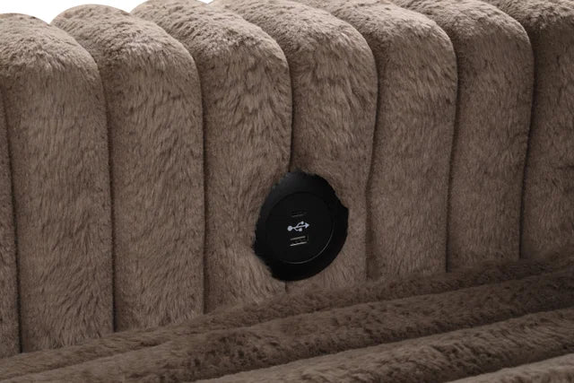 Forever Mocha Sectional With Pull-Out Bed