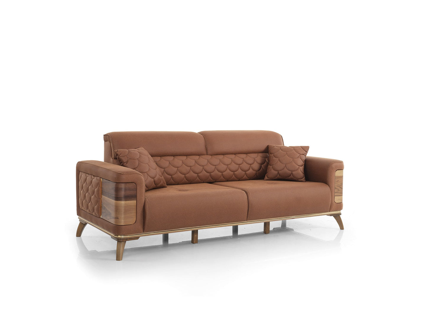 Ruby 3-pieces (Sofa & Loveseat & Chair) Livingroom Set Brick