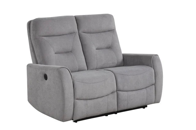 Nina Gray Fabric 3pc POWER Reclining Set