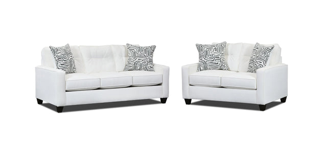 710 Cream Fabric Sofa & Loveseat