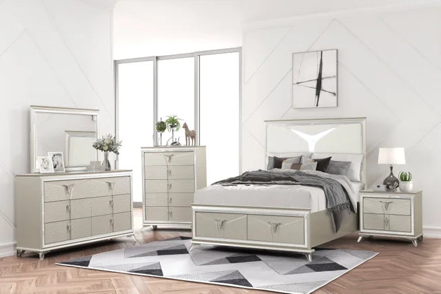 Master Champagne Panel Bedroom Set