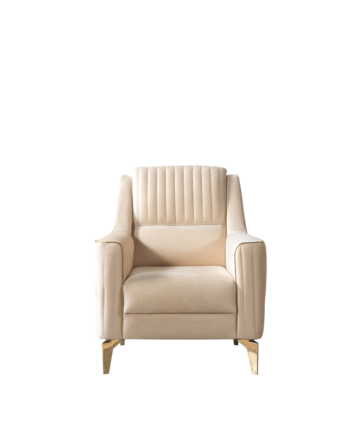 Sandra Ivory Velvet Sofa 88" & Loveseat 64"