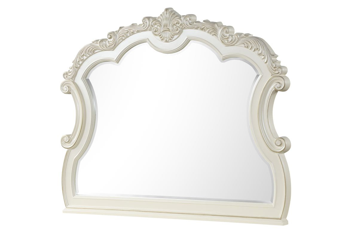 Melrose  White Classic Luxury Bedroom Set