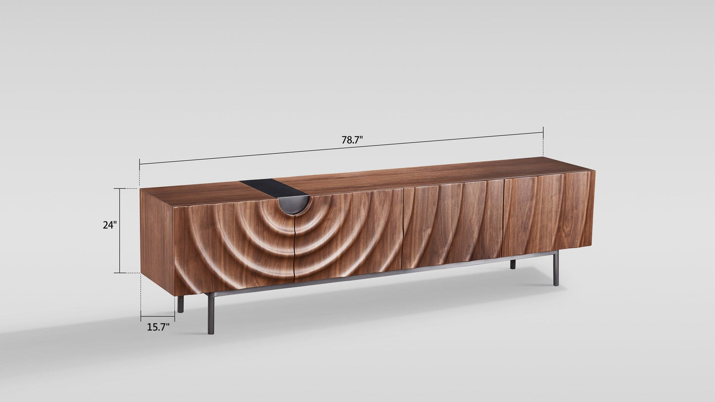 Onda Walnut 79" TV Console
