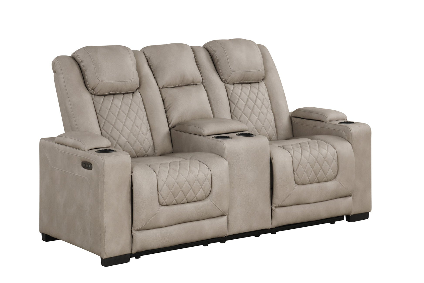 Rima L.Grey POWER 3pc Reclining Set S4306