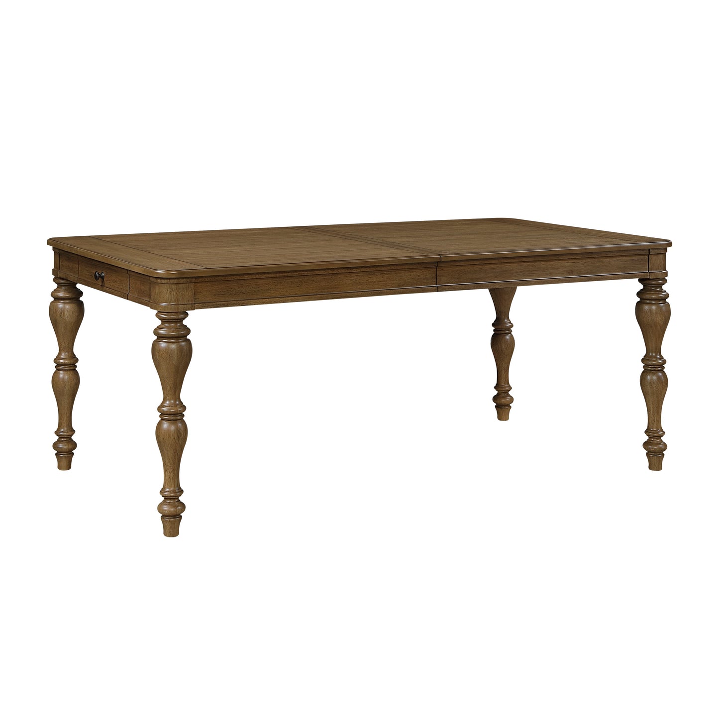 Wyatt Brown/Weathered White 7pc Extendable Dining Room Set 6017