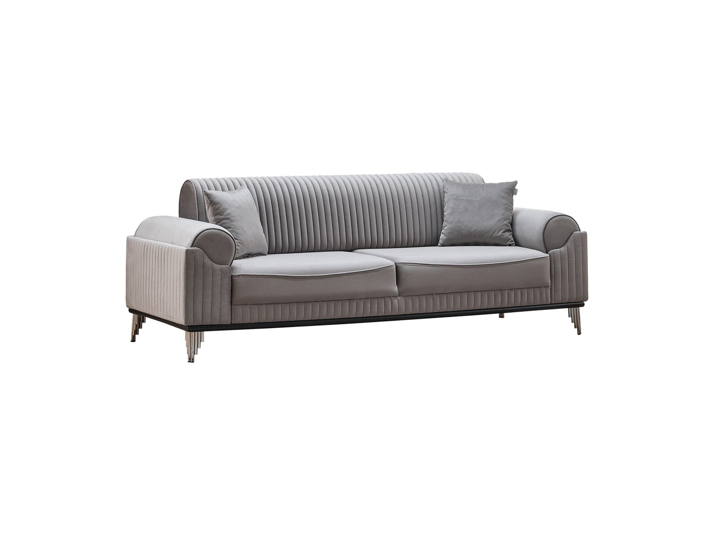 Everest 3-pieces (Sofa & Loveseat & Chair) Livingroom Set Light Grey
