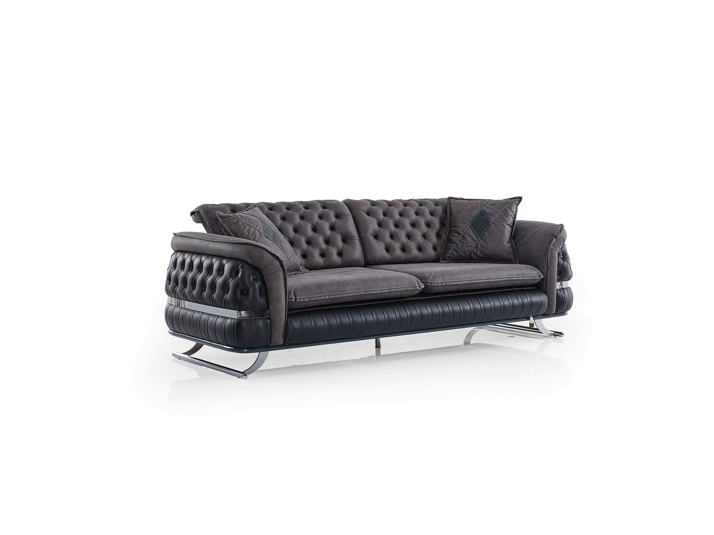 Bravo 3-pieces (Sofa & Loveseat & Chair) Livingroom Set Black