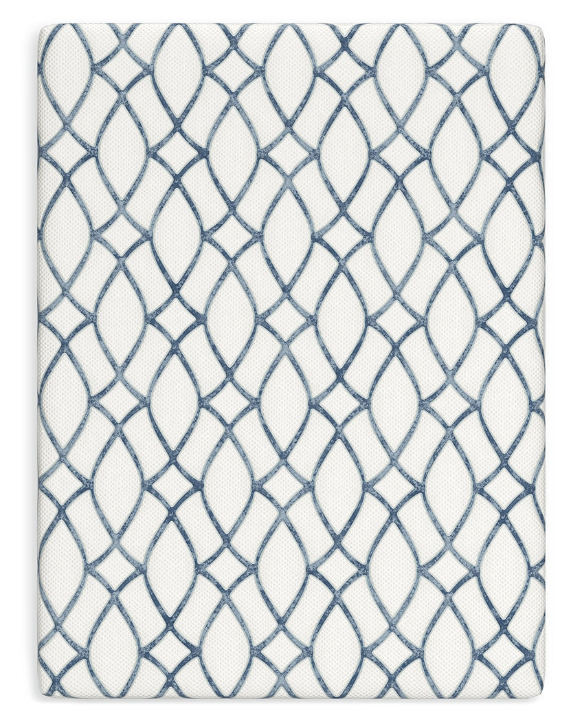 Chime 10" Elite 2.0 White/Blue King Mattress M425 (Firm)