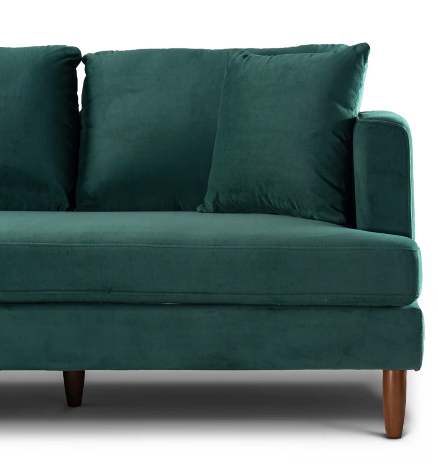 Blake 107" Green L-Shaped Sectional Sofa Left Facing