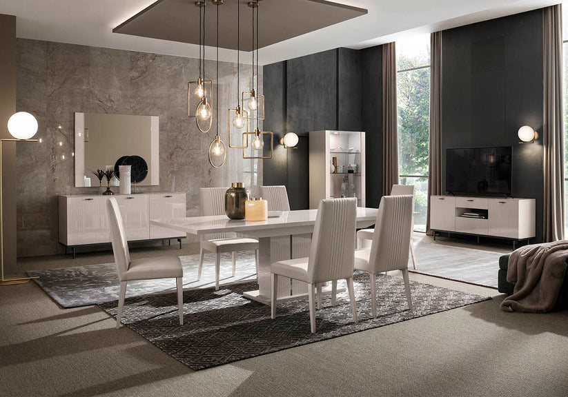 Claire Italian Luxury 7pc Dining Room Set