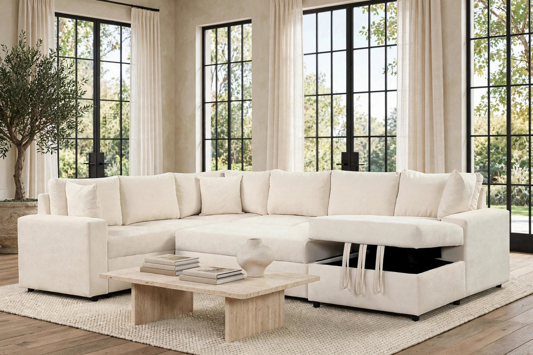 Forever2 Sand Sectional With Pull-Out Bed