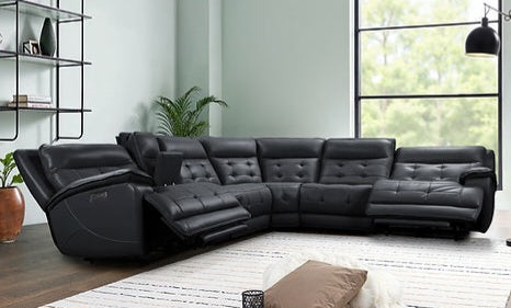 Starlight Black POWER/OVERSIZED Reclining Sectional S8900