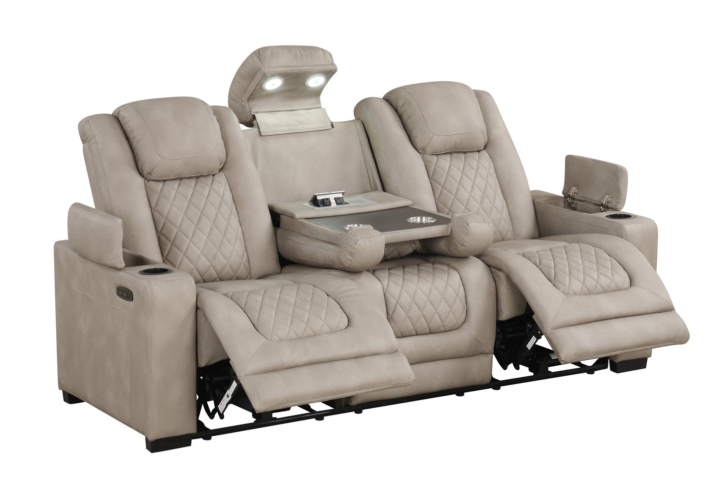 Rima L.Grey POWER 3pc Reclining Set S4306