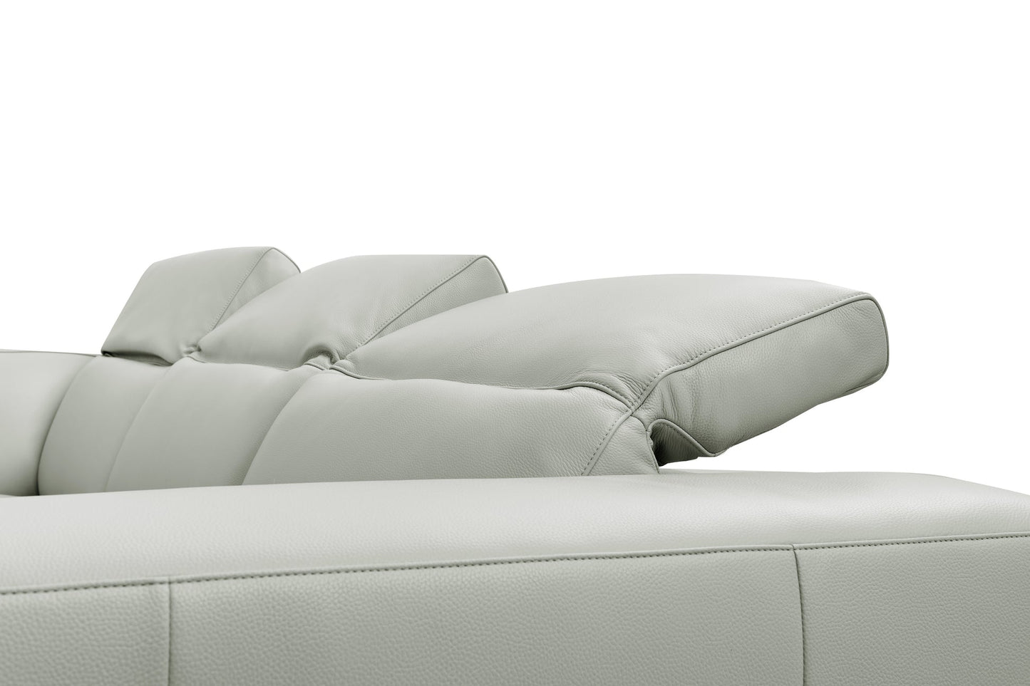Noel Grey Italian Leather/Match POWER Reclining Sectional with Chaise MI-2525