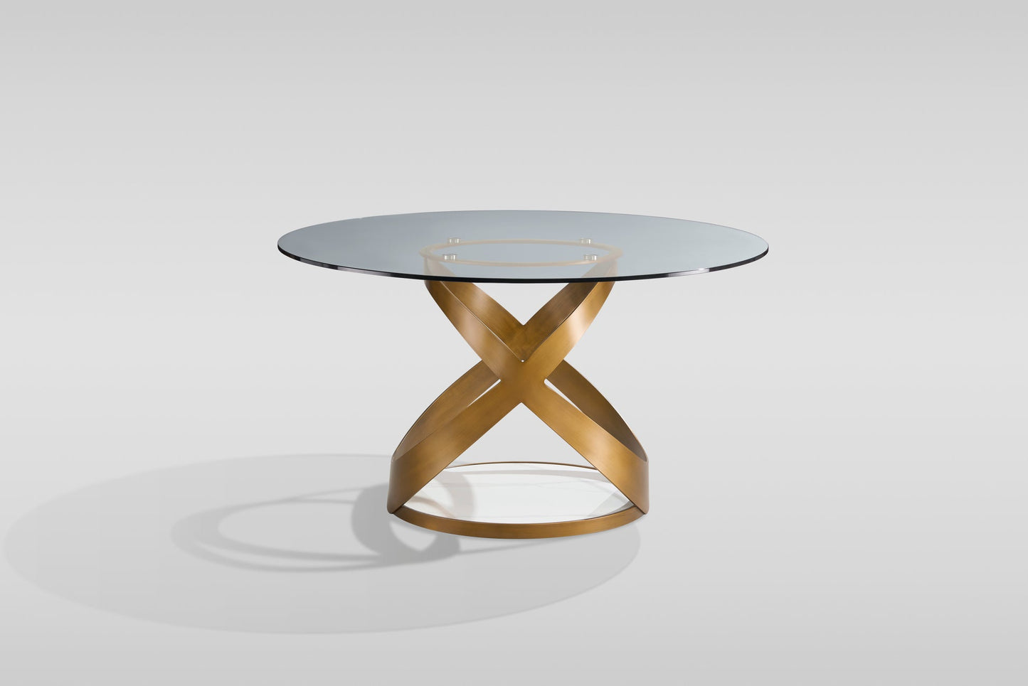 Dimi Clear Glass/Bronze 5pc Dining Room Set D1550