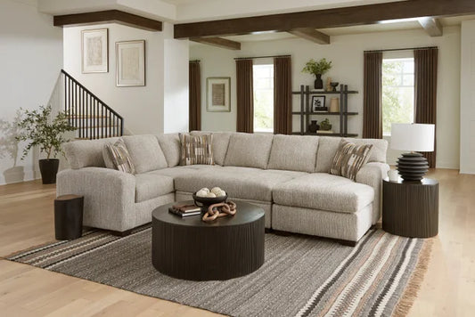 Reckon Taupe Fabric Sectional 5210