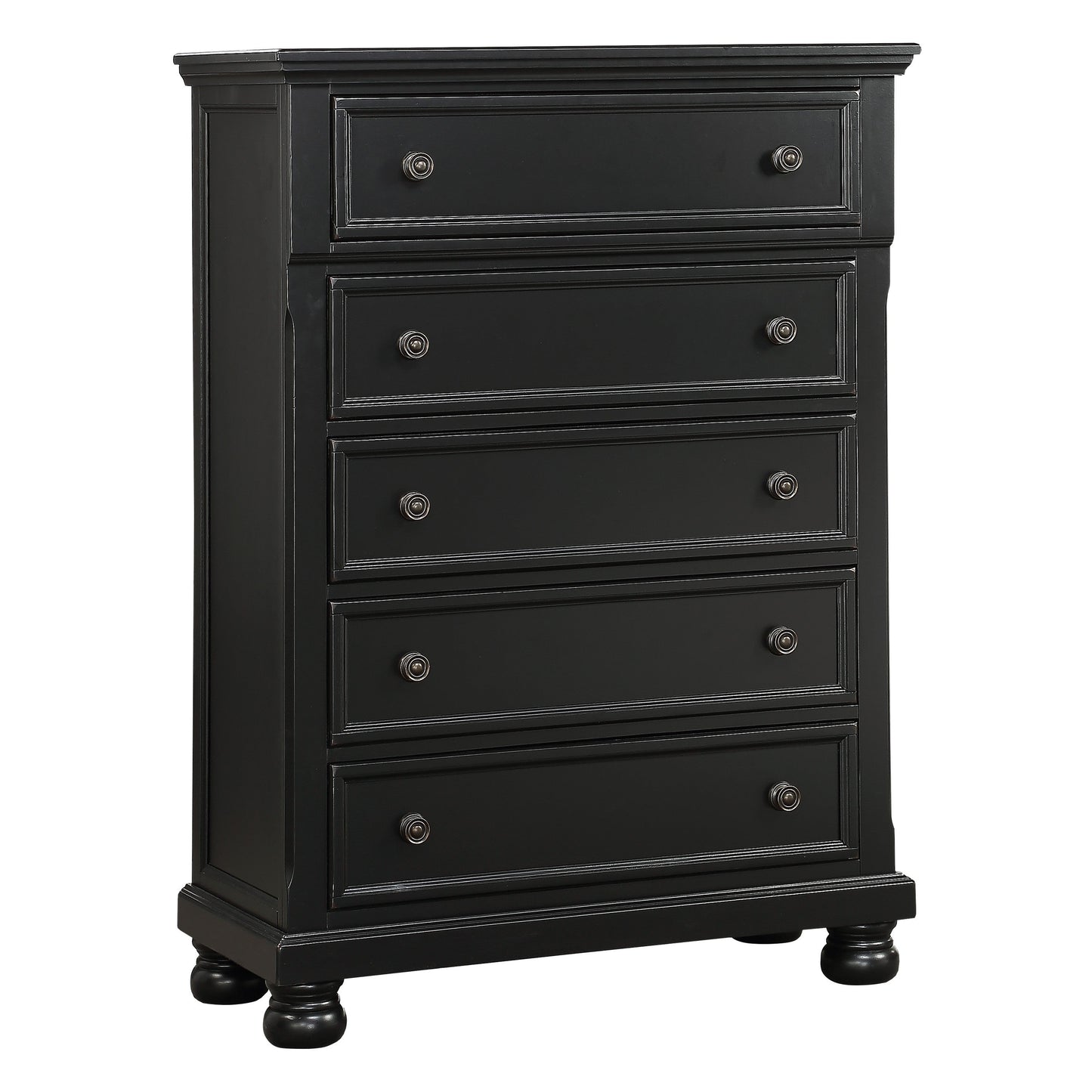 Laurelin Black Storage Platform Bedroom Set 1714