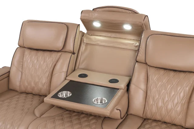 Rivera Saddle POWER/BLUETOOTH SPEAKERS/LED 3pc Reclining Set