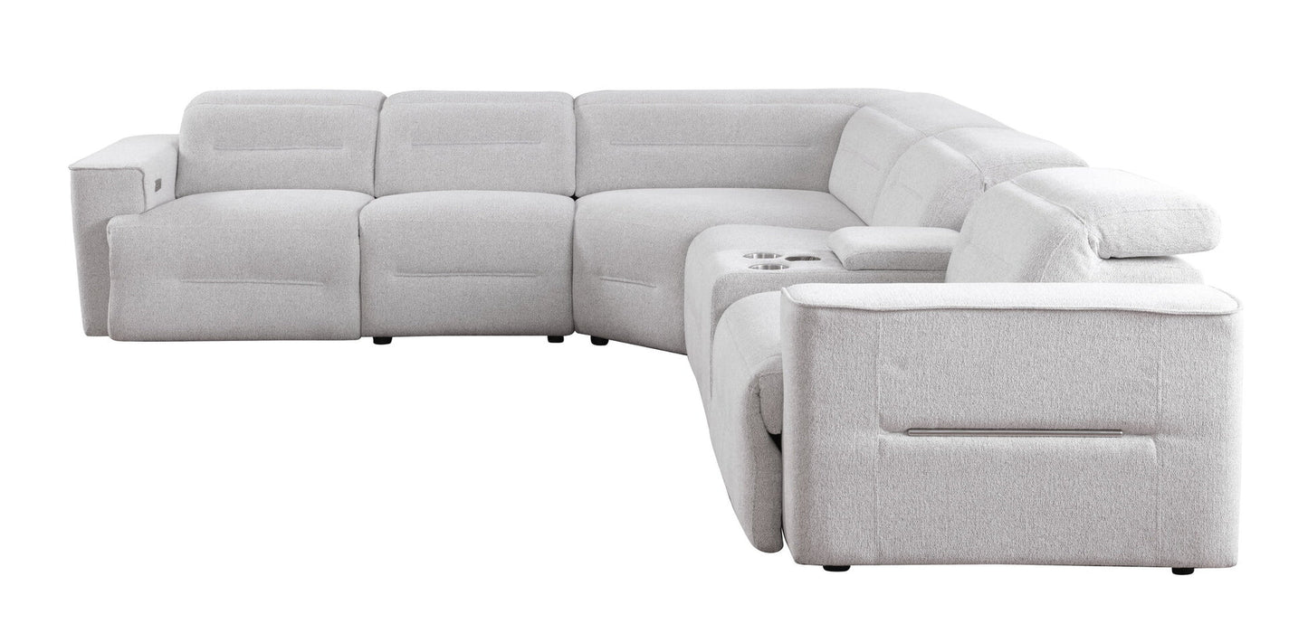 Nexus  Grey Fabric POWER Sectional MI-1265