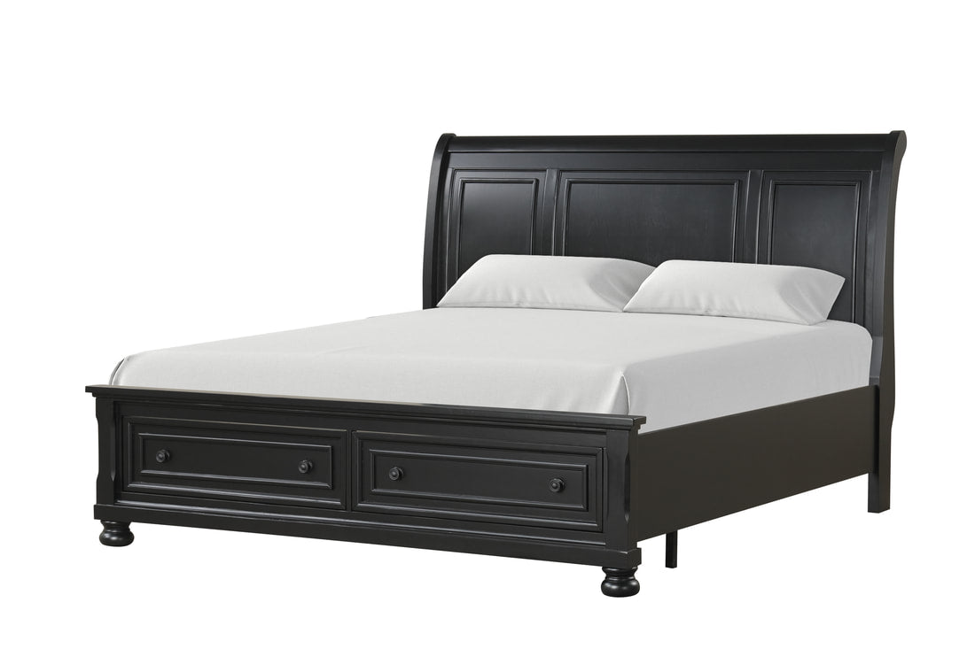 Magnolia30 Black Panel Bedroom Set