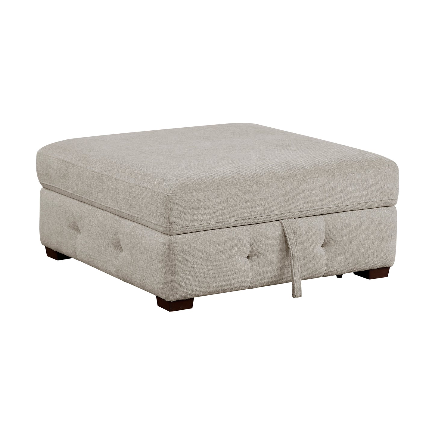Raife Taupe 3pc Sectional with Left Chaise and Ottoman 9624