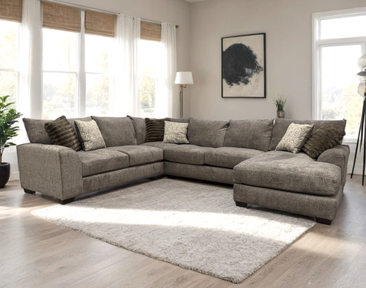 Taupe Fabric OVERSIZED Sectional 8600