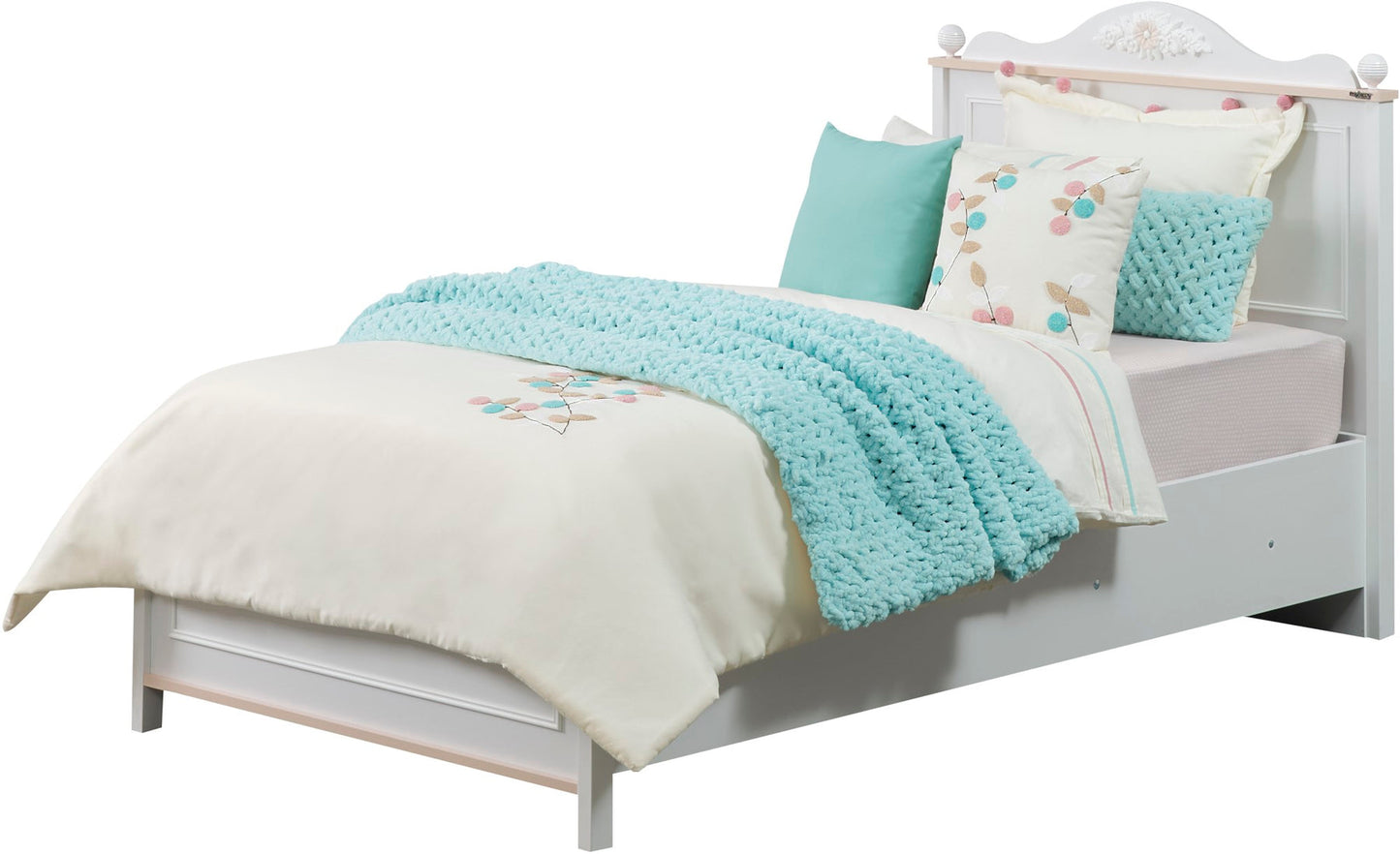 Alya Kids Room Set (Twin Bed &  Study Desk &  Nightstand)