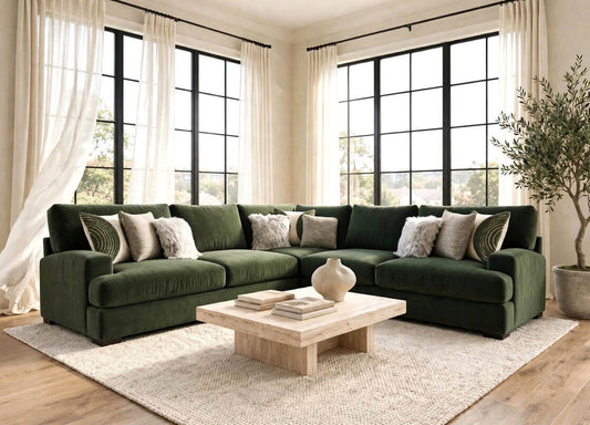Corinthian Pine OVERSIZED 2pc Sectional 2900