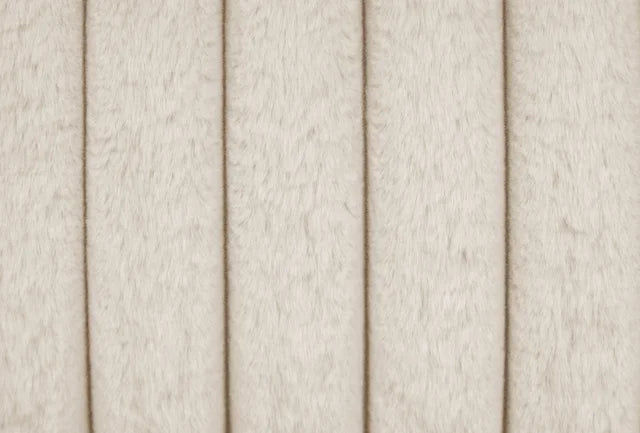 Mariah Beige Fabric Queen Platform Bed