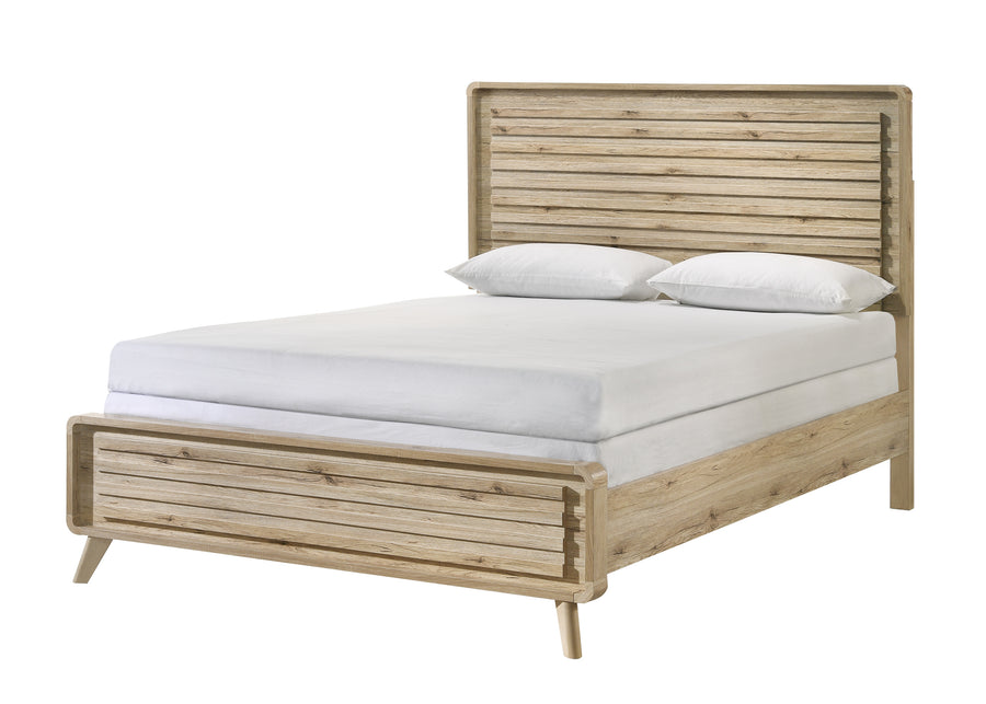 Dawson Light Wood Panel Bedroom Set B9240