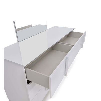 Antonella Collection White LED Italian Bedroom Set