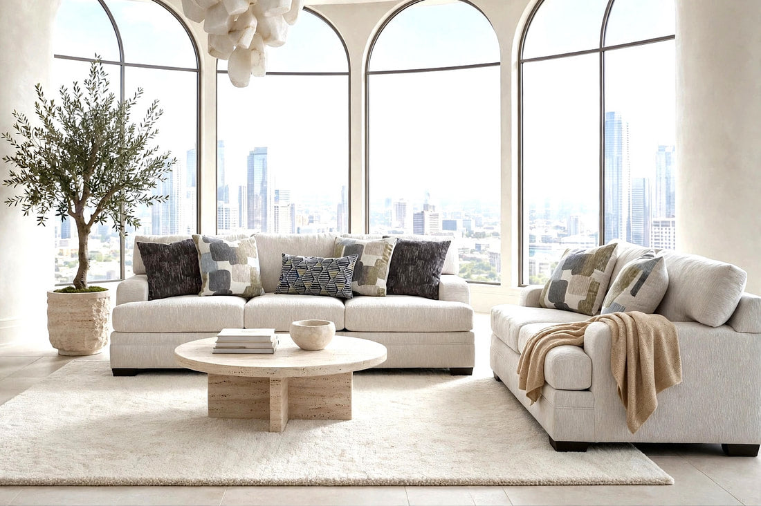 Behold Dove OVERSIZED Sofa & Loveseat  2155