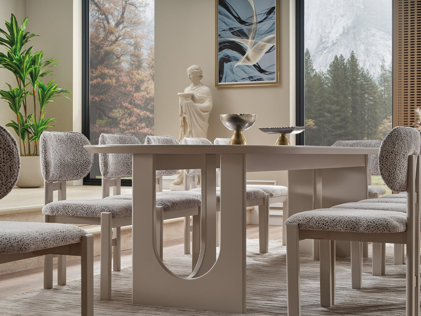 Parma Diningroom Set (78"Dining Table & 6 Dining Chair)