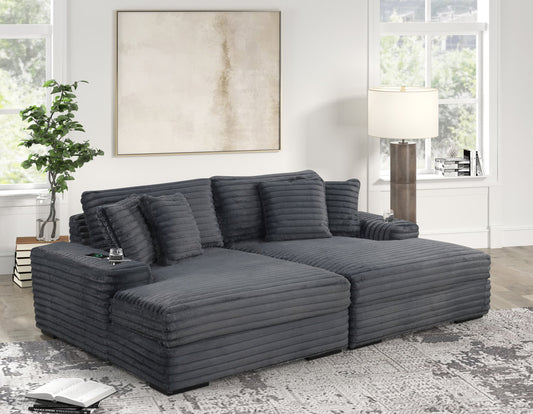 Gray Chaise Lounge OVERSIZED 5800