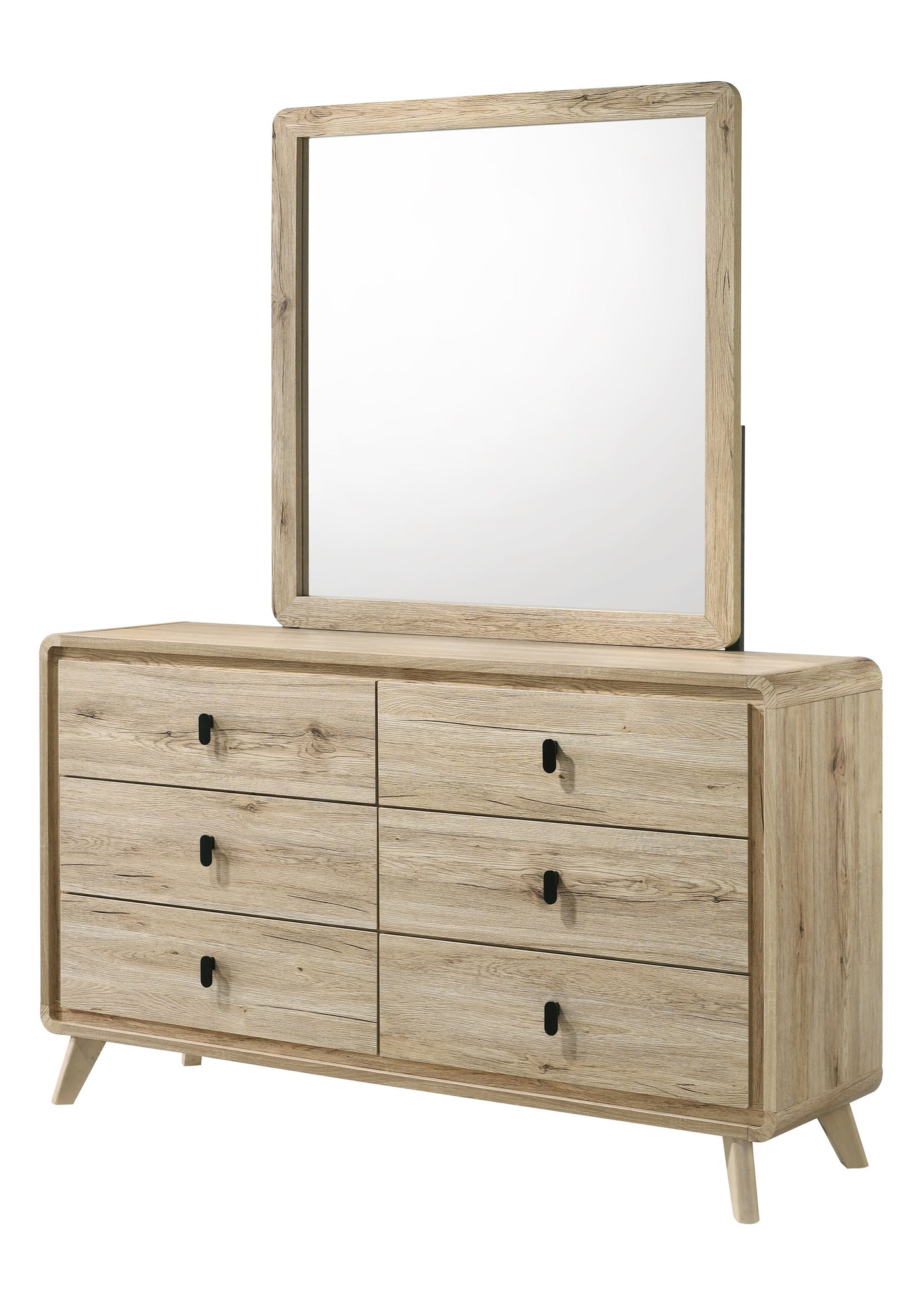 Dawson Light Wood Panel Bedroom Set B9240
