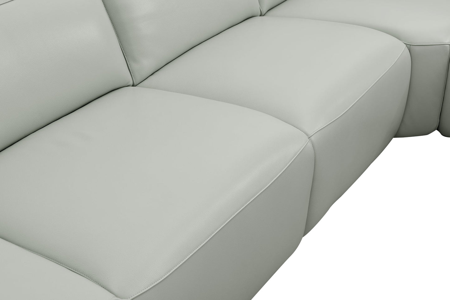 Noel Grey Italian Leather/Match POWER Reclining Sectional with Chaise MI-2525