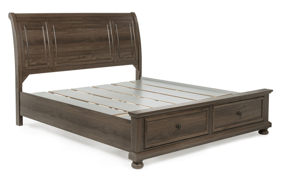 Claribelle Brown Storage Sleigh Bedroom Set B1810