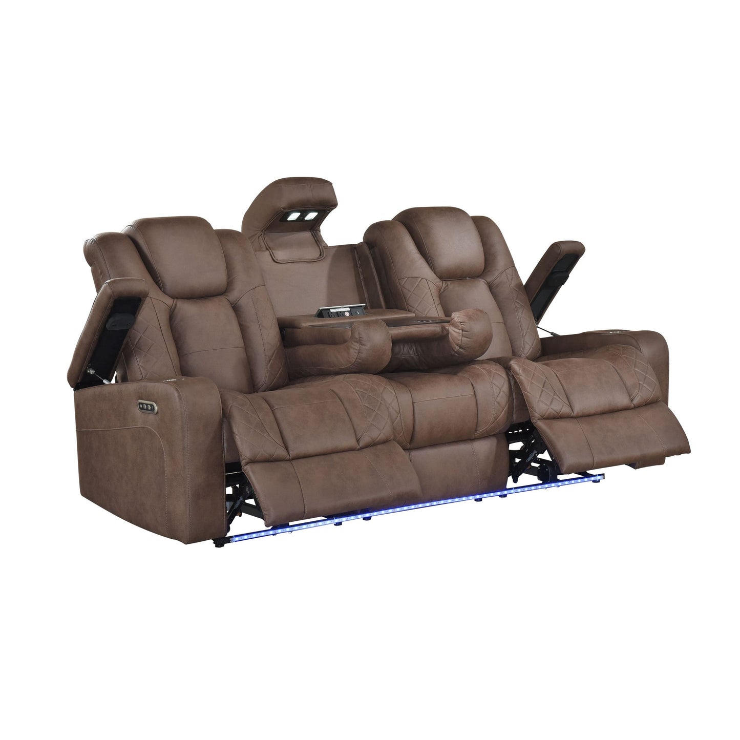 Ashley Brown POWER/LED 3pc Reclining Set S9304